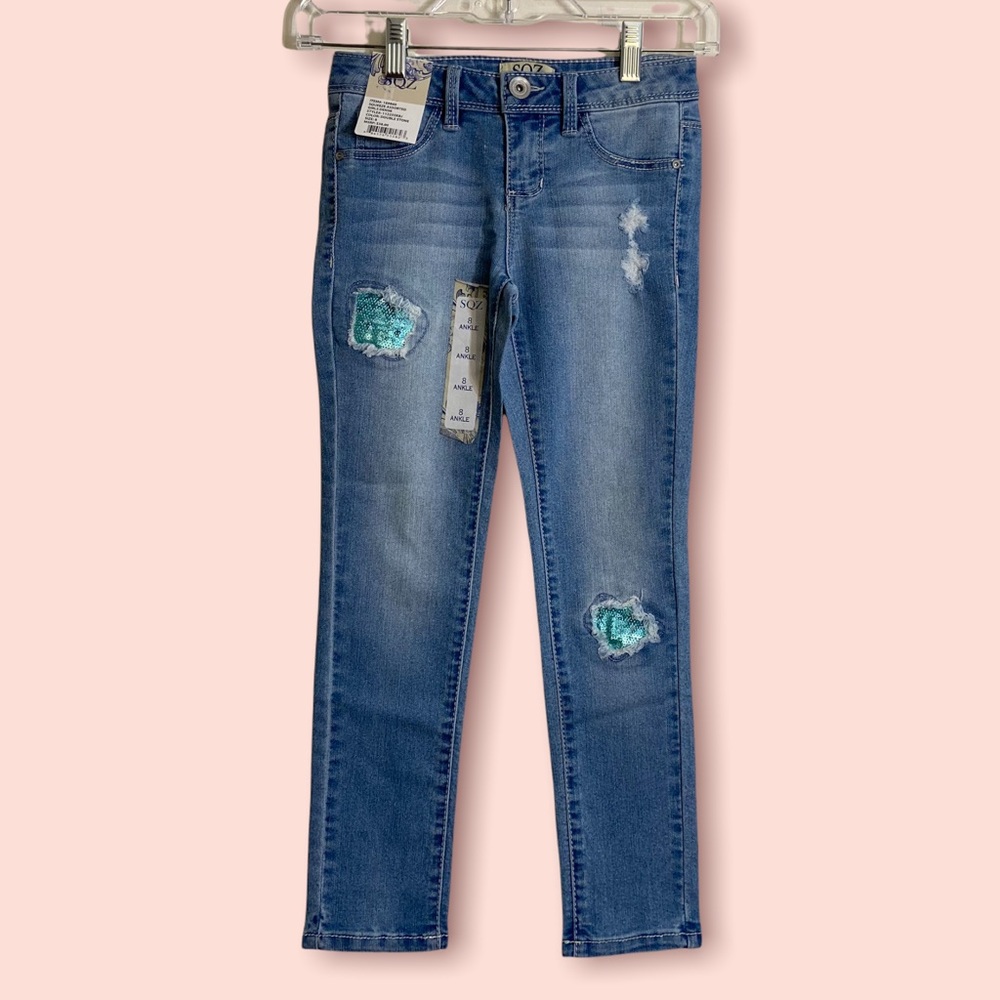 🚨 FINAL PRICE - SQZ Girls Distressed Skinny Jeans